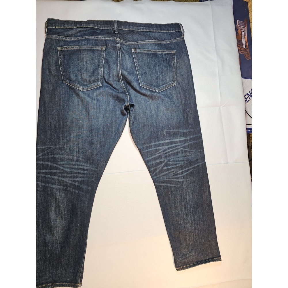 Gap 1969 Selvedge Jeans 33x28 (Fits 35x28) Japanese Denim Straight Fit Dark Wash - Picture 8 of 12